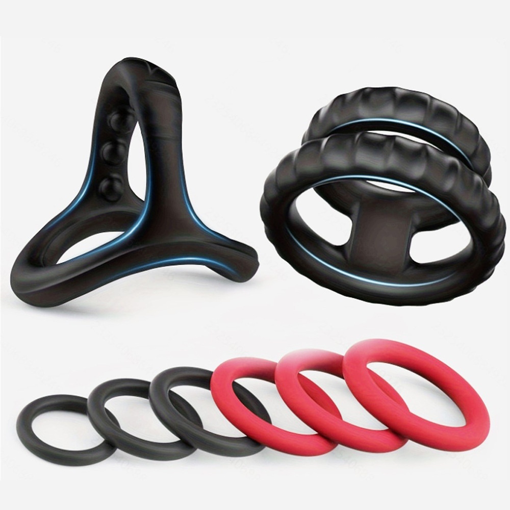 Shark Head Locking Liquid Silicone Male Wearable Prepuce Ring Physical Delay Adult Product