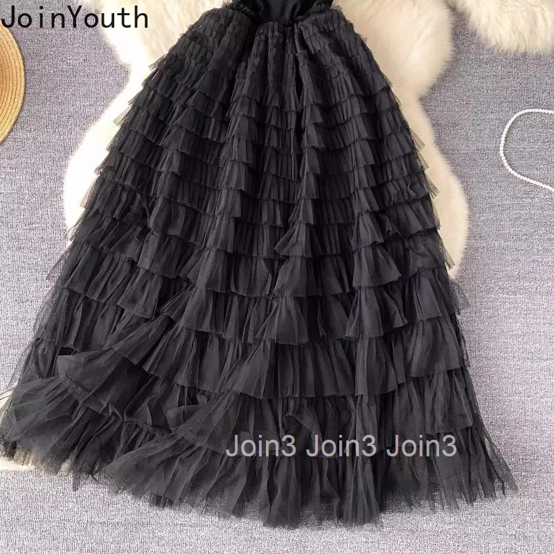 Sweet Ruffles Gauze Dress for Women Slim Waist Short Sleeve Tunic Robe Femme 2025 Vestidos De Mujer Fashion Summer Maxi Dresses