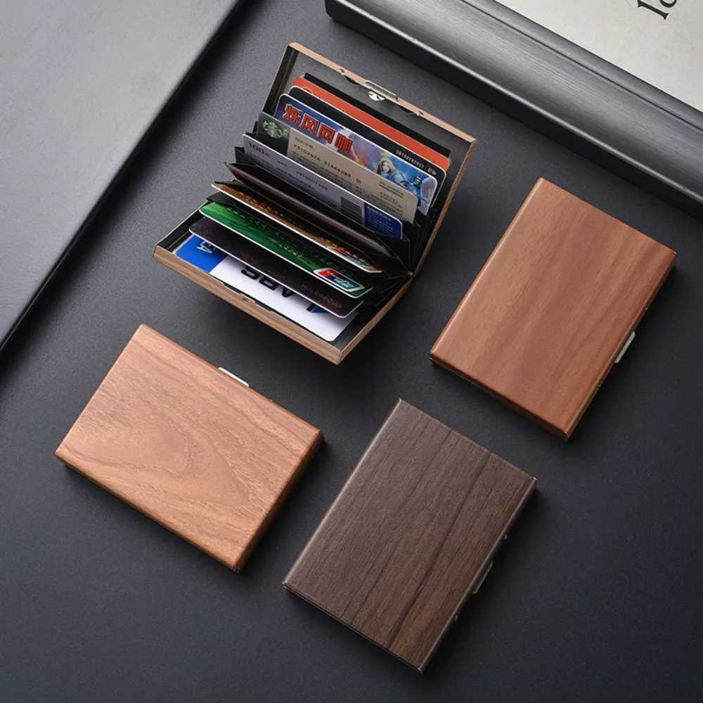 New Business Holder Business Card Box Stainless Steel Card Holder Men and Women Metal Ultra-thin Bank Cardholder Z250621