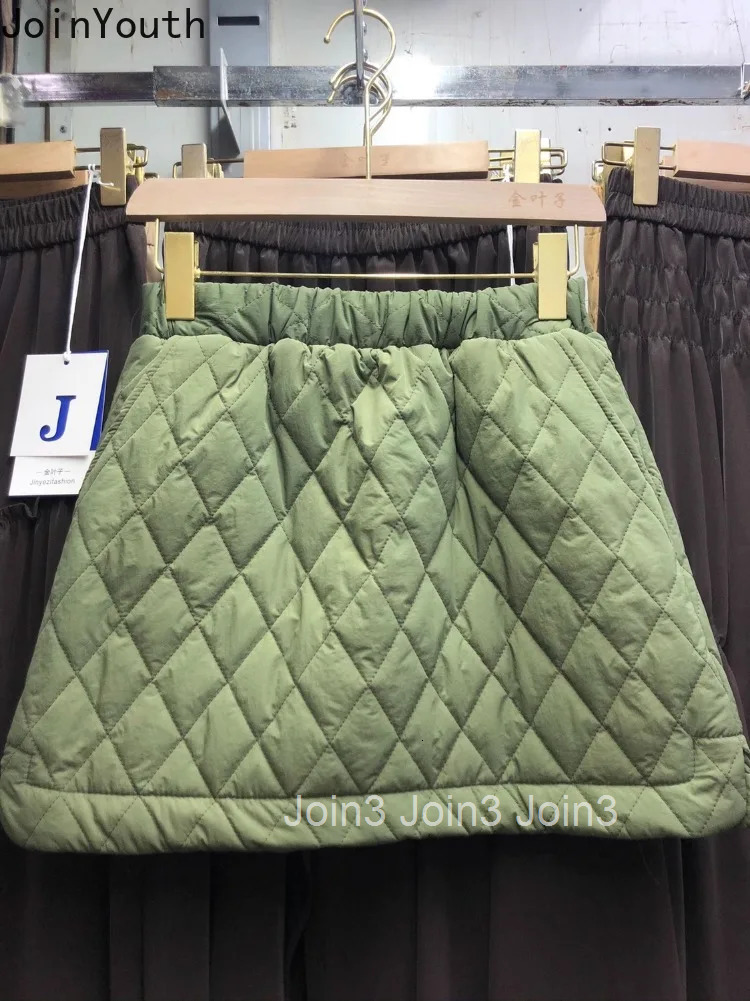 Chic Korean Mini Skirt Y2k Clothes 2025 Faldas Mujer De Moda Elastic Waist Thicked Jupe Solid Color A-line Saia Bodycon Skirts