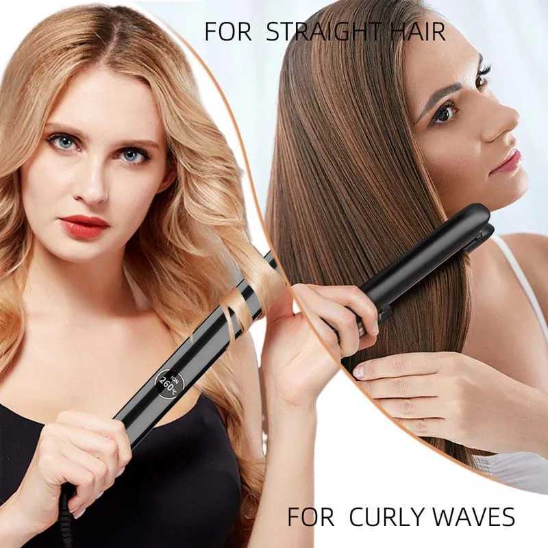 Salon Keratin Treatment Titanium Professional Hair Iron Tourmaline Flat Iron 500 Degree Hair StraightenerXJ250621