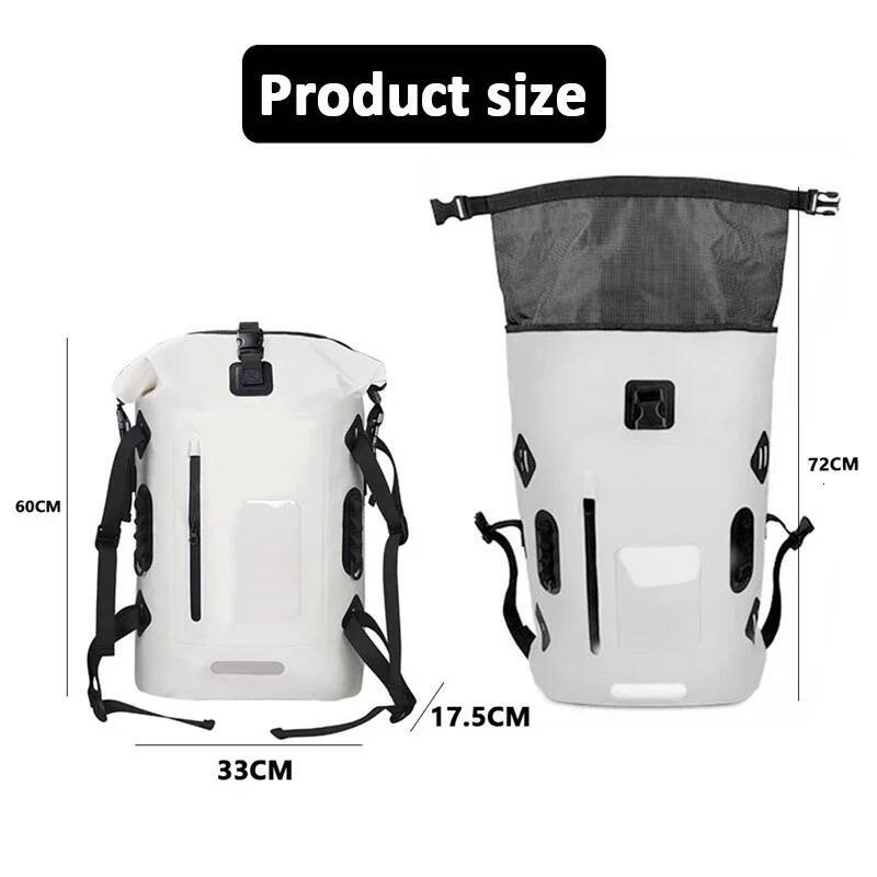 30L Swimming Bag Dry PVC Waterproof Bucket Sack Large River Trekking Bags Rafting Outdoor Travel Storage Backpack designer bag