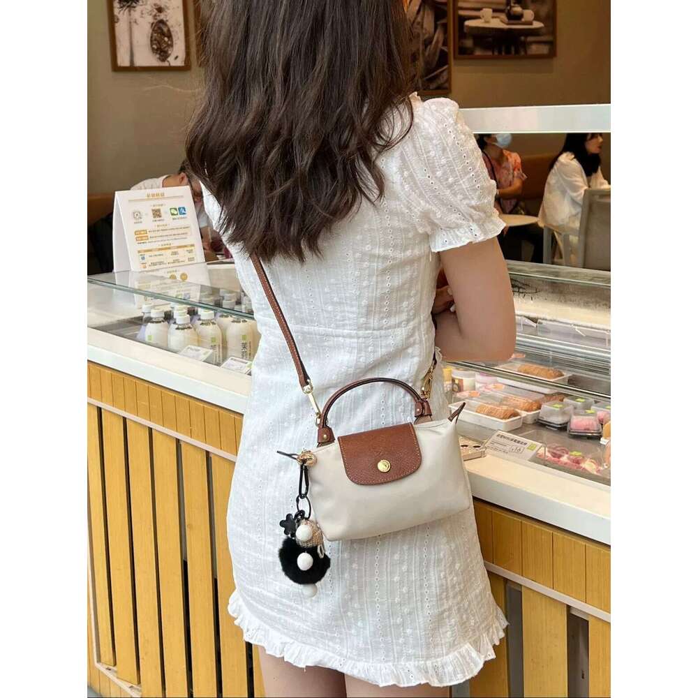 Longchamp Classic Dumpling Nylon Handbag Mini Tote Summer Crossbody Small Bag b6