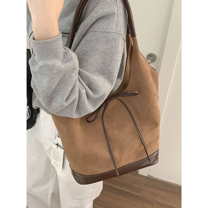 designer bag Autumn Suede Handheld Basket for Women 2024 New Tote Large Capacity Underarm Bag
