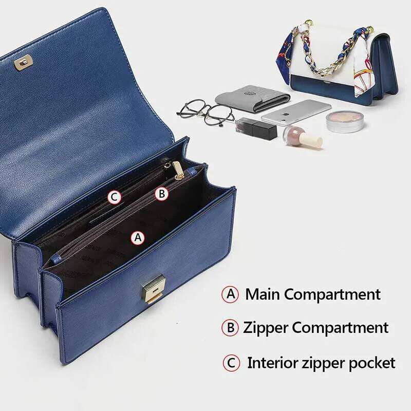 Designer bags LAORENTOU Split Leather Women Shoulder Bag Fashion Handbag 2025 Design Female Crossbody Purse