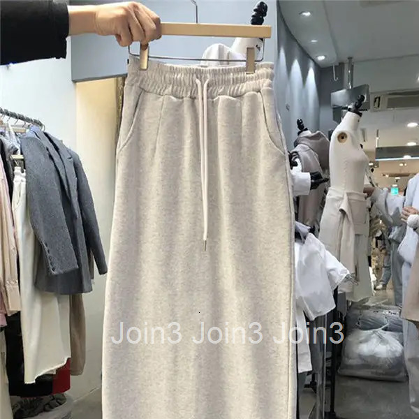 2025 Faldas Mujer De Moda Casual Skirts for Women High Waist Solid Color A-line Korean Jupe Bandage Fashion Bodycon Long Skirt