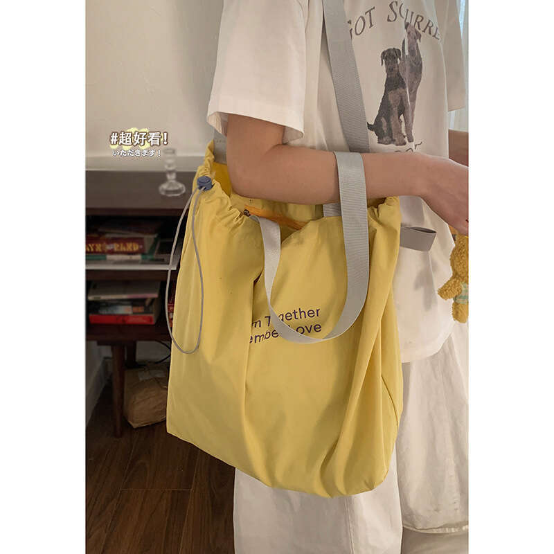 designer bag Casual Canvas Korean Style Lazy Wind Women 2025 New Simple Nylon Tote Large Capacity Shoulder Bag