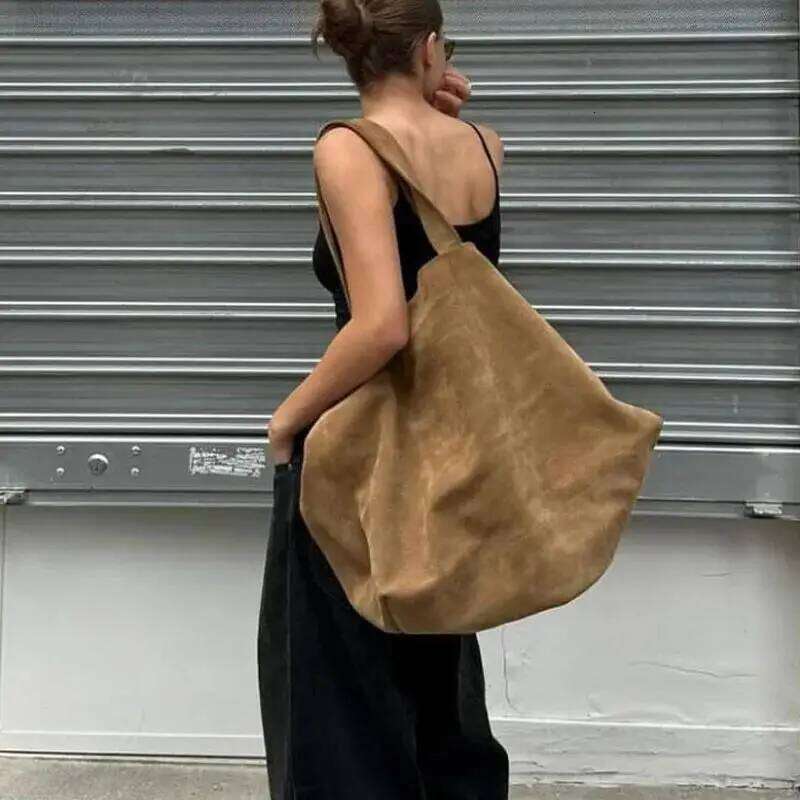 Designer bags Faux Suede Large Capacity Tote Bags For Women Designer Handbag And Purse 2025 New In Vintage Underarm Shoulder Shopping