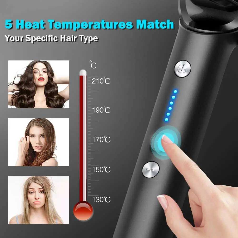 Hair Straightener Brush Hot Comb Ionic Straightening Brush with Anti Scald Fast Ceramic Heating Portable Hot Straightening CombXJ250621