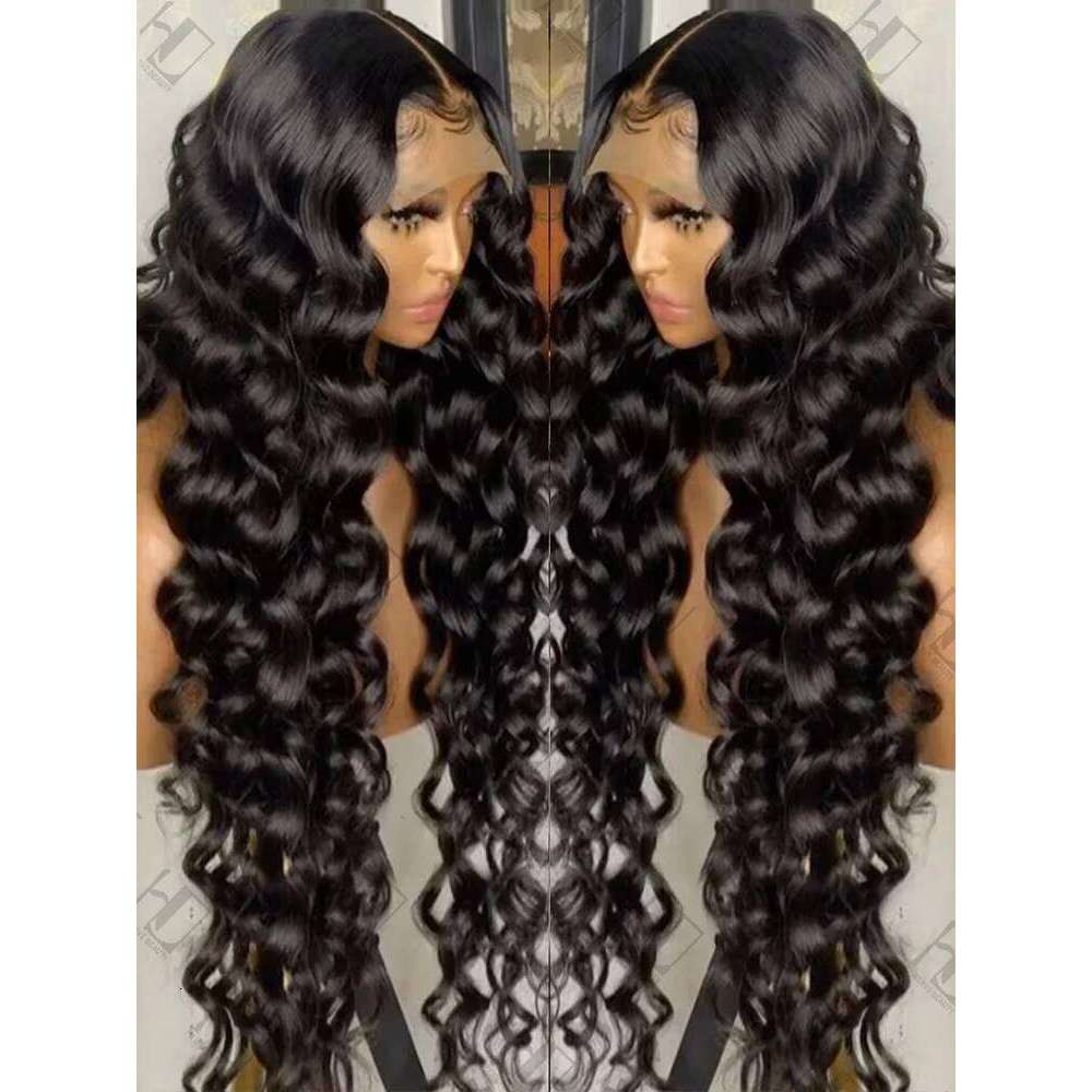 Loose Deep 13x4 Front Brazilian Nature Wave Wigs Human Hair 13x6 HD Lace Frontal Wig For Women
