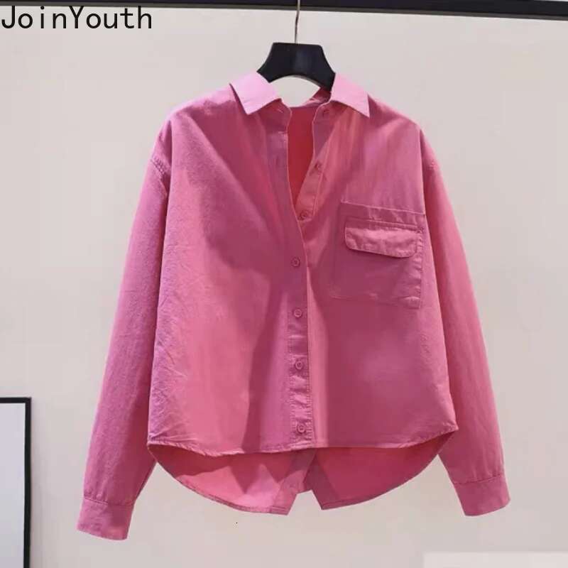 2025 Blusas Mujer De Moda Long Sleeve Loose Blouse Women Clothing Fashion Korean Casual Shirts Split Vintage Blouses Tops 27p490