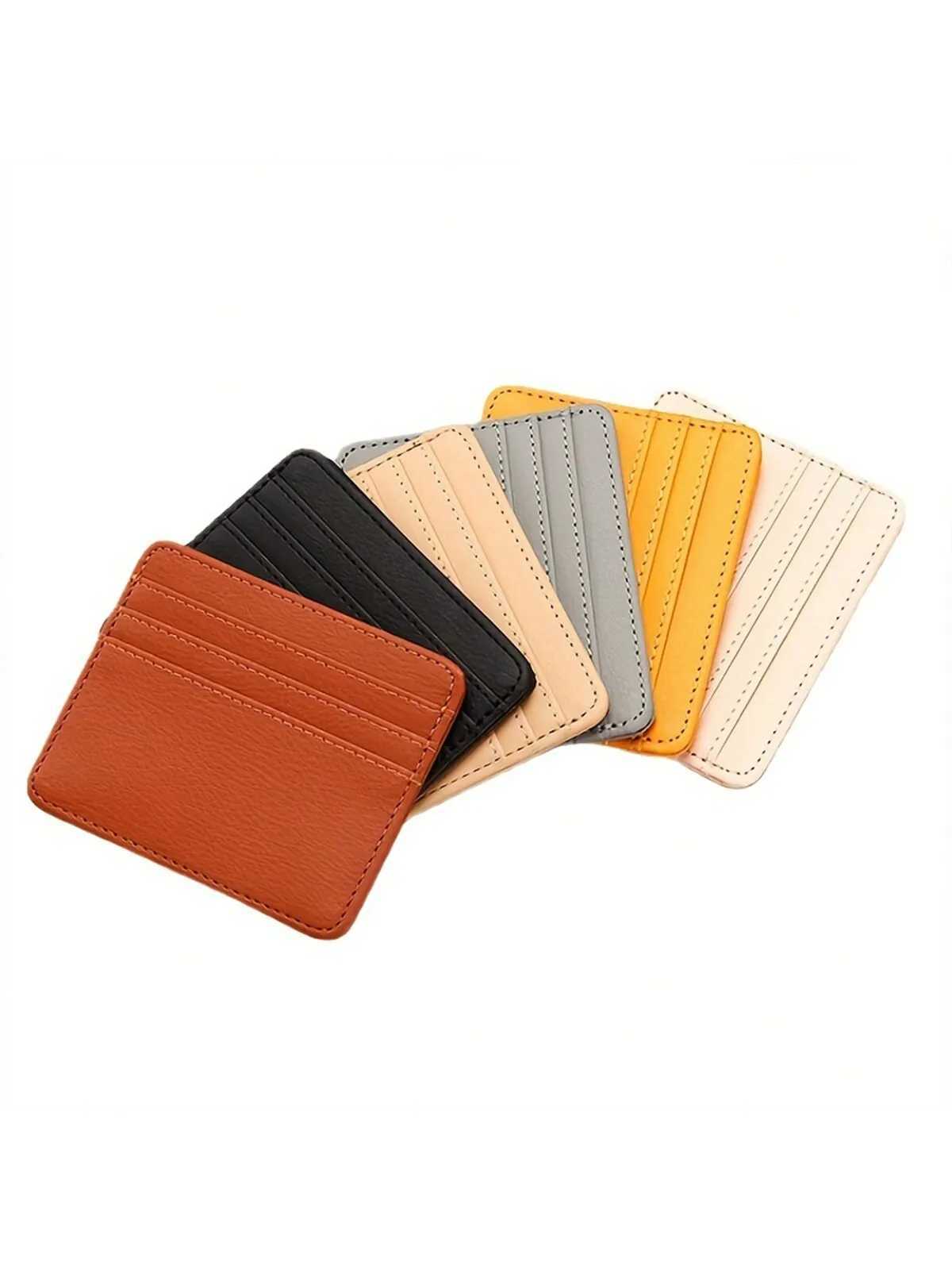Mini ID Card Short Wallet PU Leather Portable Lightweight Card Holder Practical Card Organizer Z250621