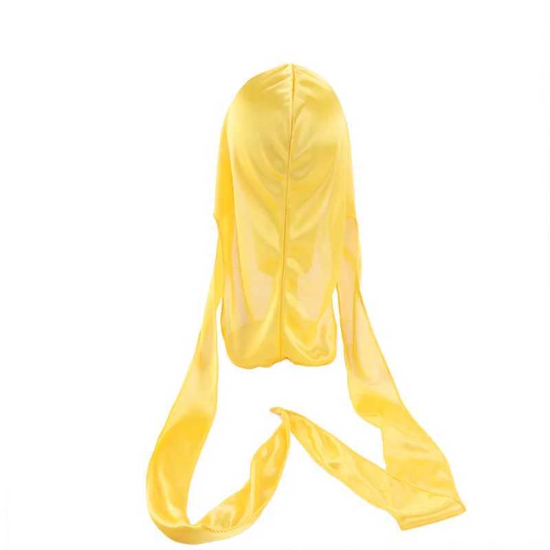 Silky Durag For Kids Boys Adult Long Tailed Pirate Hat Hip-Hop Bandanas Doo Rag Turban Waves Cap Headwear Hair Accessories M250623