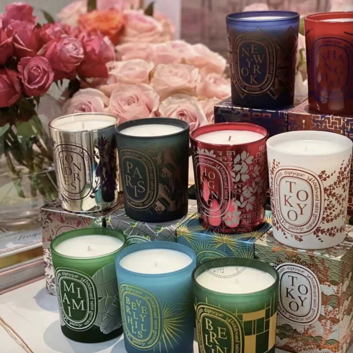Diptyques Candles Romantic Limited City Scented Fragrance Candle Light Gift High Quality Aromatherapy Perfume Aroma Home Decor l250623