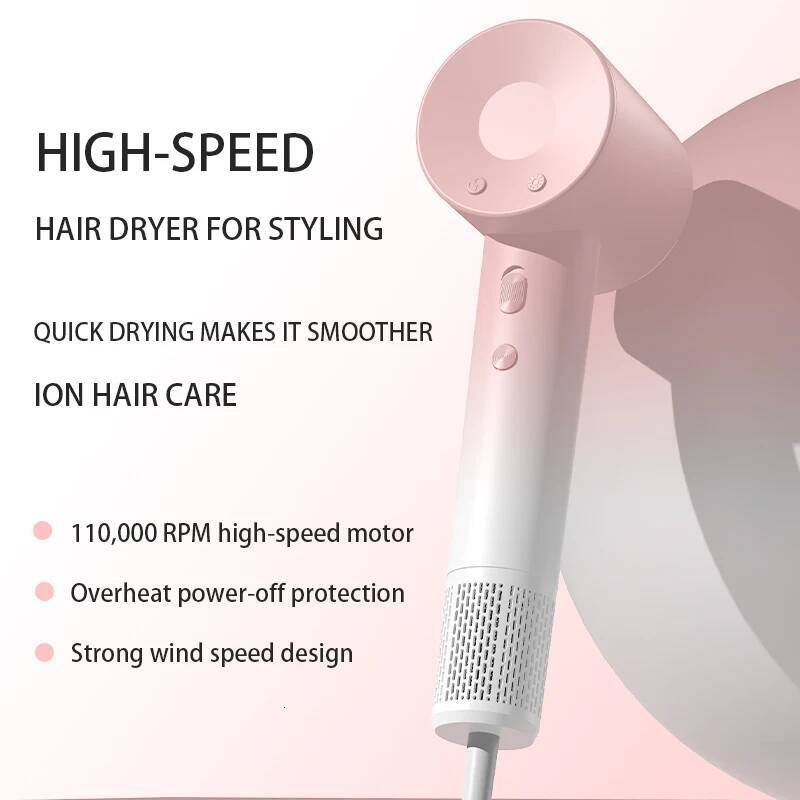 Speed Electric Dryer High Power 1600W Negative Ion Care Fast Drying Low Noise No Hair Injury