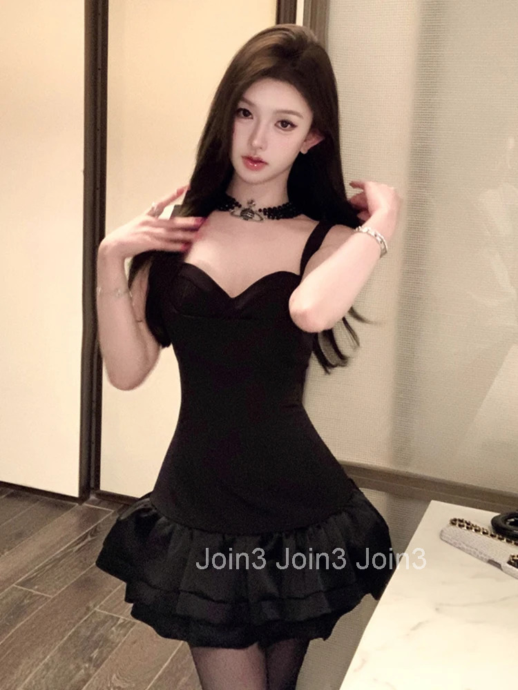 Women Clothes Black Sexy Strap Backless Slim Mini Short Dress Elegant Fashion Party Club Prom Vestidos Beach Casual Summer New
