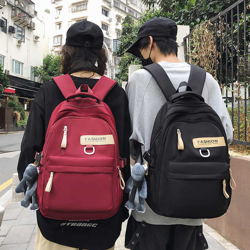 Large Capacity Backpack For Men And Women High Quality Casual Campus School Bag Korean Sports Backpack For Middle And High School Students