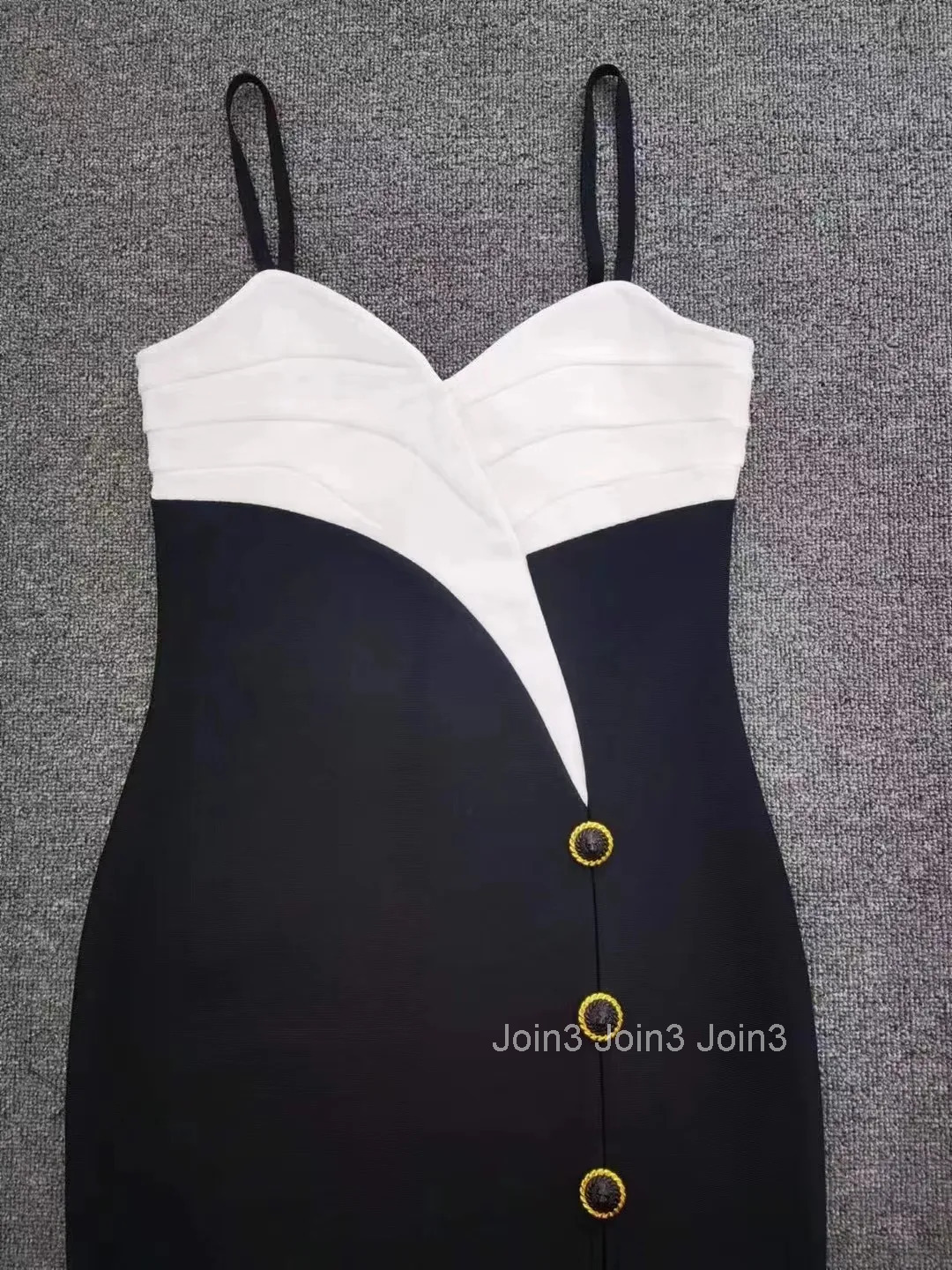 Womens Clothing Chic Sling Skirt Black Bandage Slim Vestidos Fashion Button Decoration Long Dress V-neck Sleeveless Casual Wear