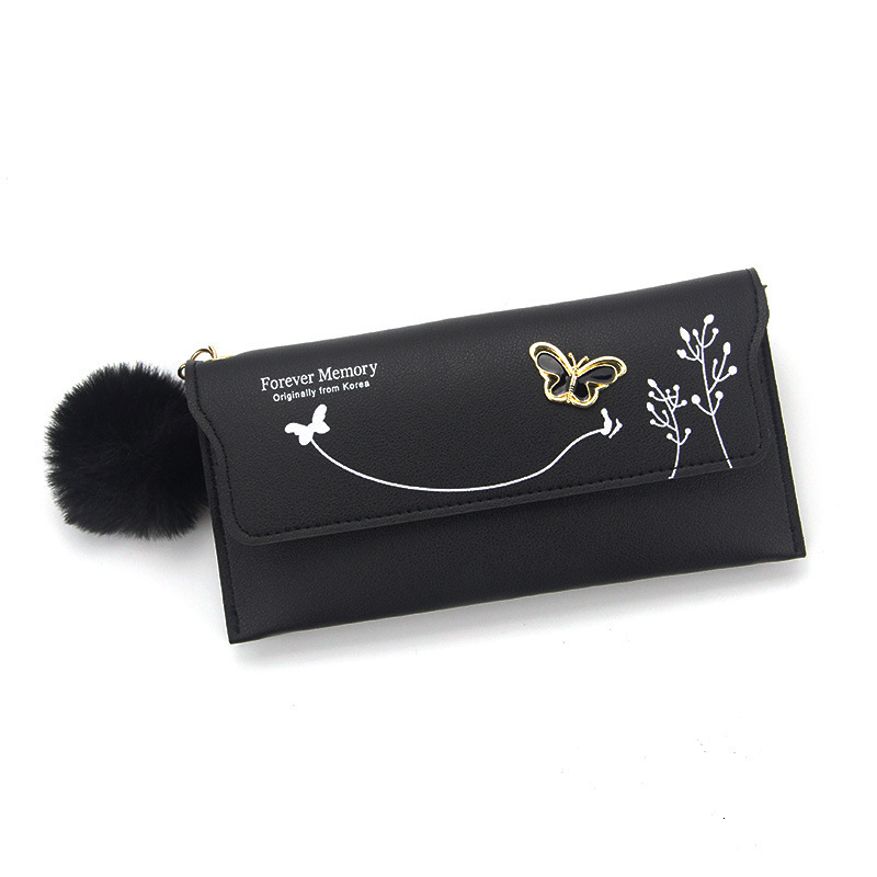 Free Shipping 2025 New Designer Bag New Women's Wallet Multifunctional Women's Clutch Bag Zipper Bag Coin Purse With Pom-pom Pendant Women&#