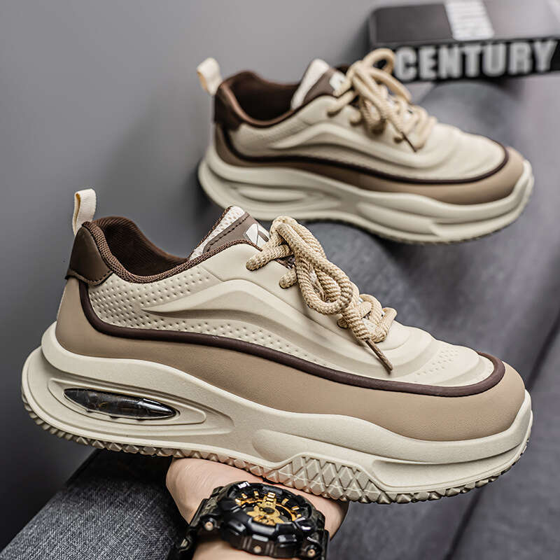 2025 Spring New Breathable Sports Men's Trendy Versatile Thick-Soled new Height-Increasing Casual Dad Shoes Men