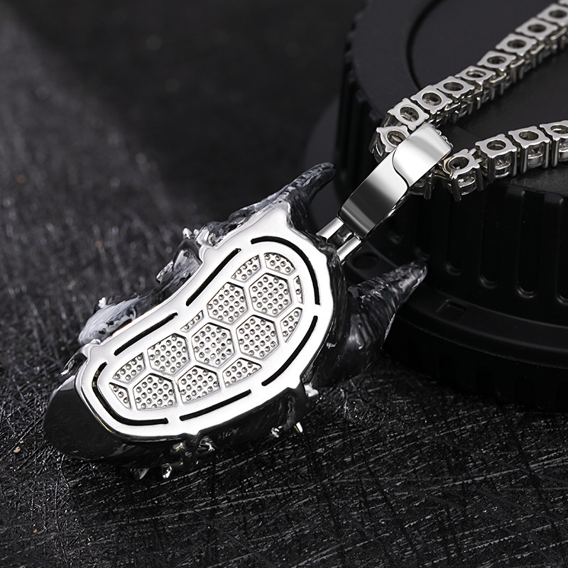 Enamel Doberman Pinscher Pendant Necklace, Oil Glue DIY Jewelry Accessory for Punk Trendy Men Moissanite necklaces