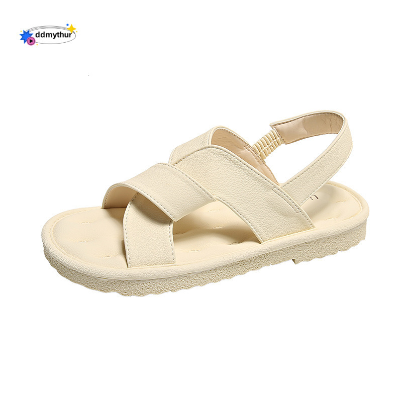 Fairy Style Comfortable Flat Sandals 2024 Summer New Casual Open-Toe Soft Sole Beach Shoes for Women ddmythur