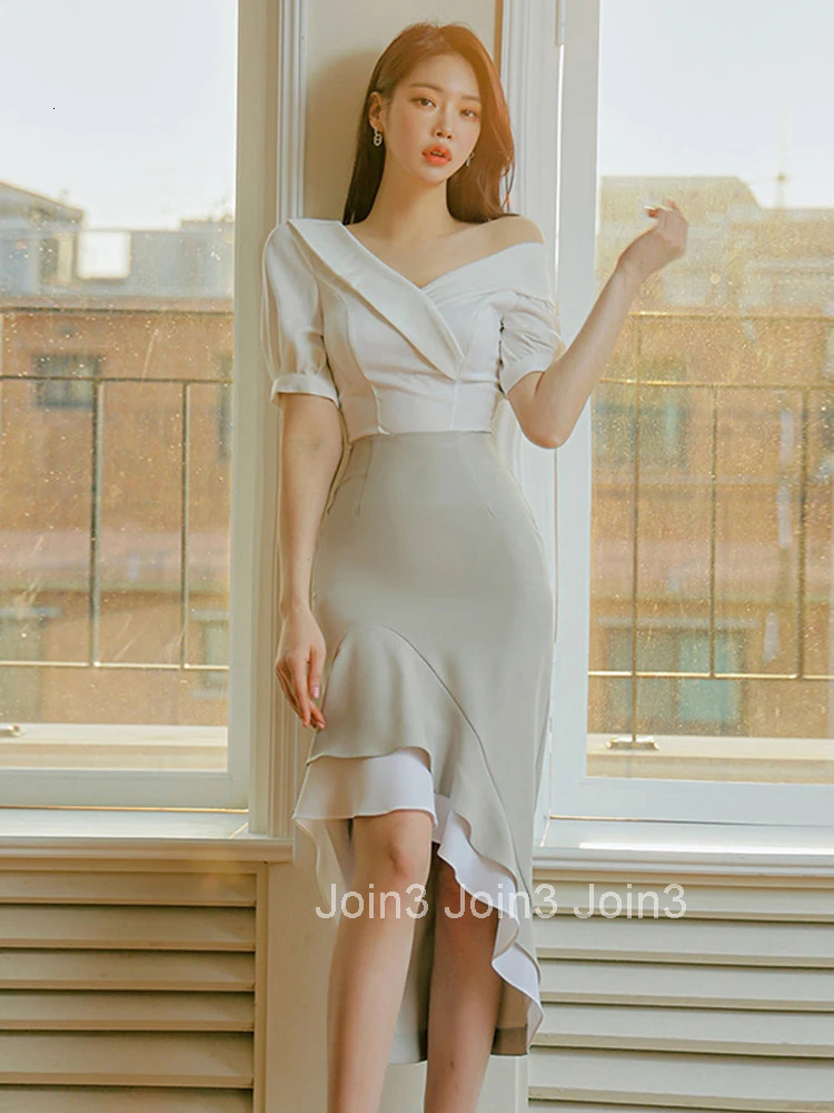 Fashion Summer Sexy 2 Pieces Outfits Elegant Office Women Chic Formal Short Tops Shirt Blouse Midi Skirt Mujer Slim Set Street