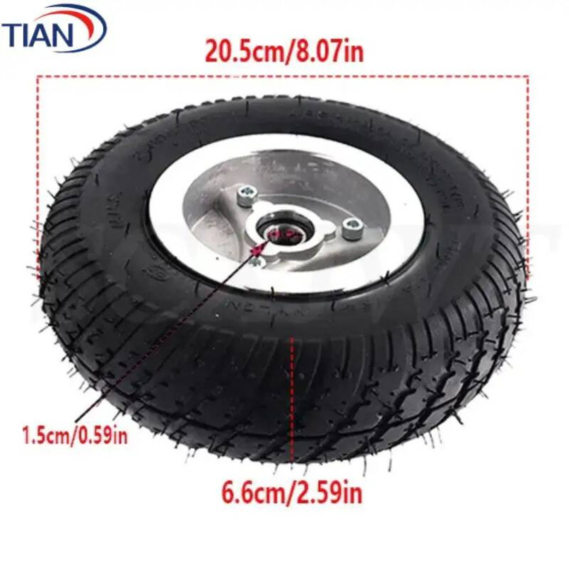 2.80 / 2.50-4 tire hub wheel 8 inch pneumatic suitable for electric scooter chair trolley