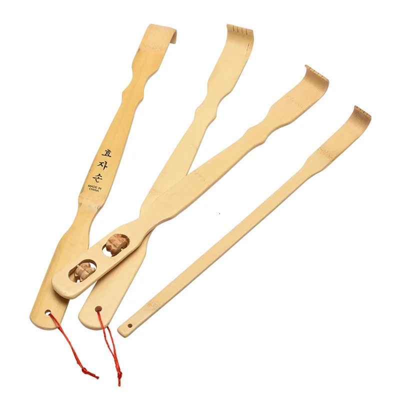 Durable Bamboo Massager Back Scratcher Wooden Body Roller Stick Backscratcher Wooden Scratching Backscratcher Massager 250619