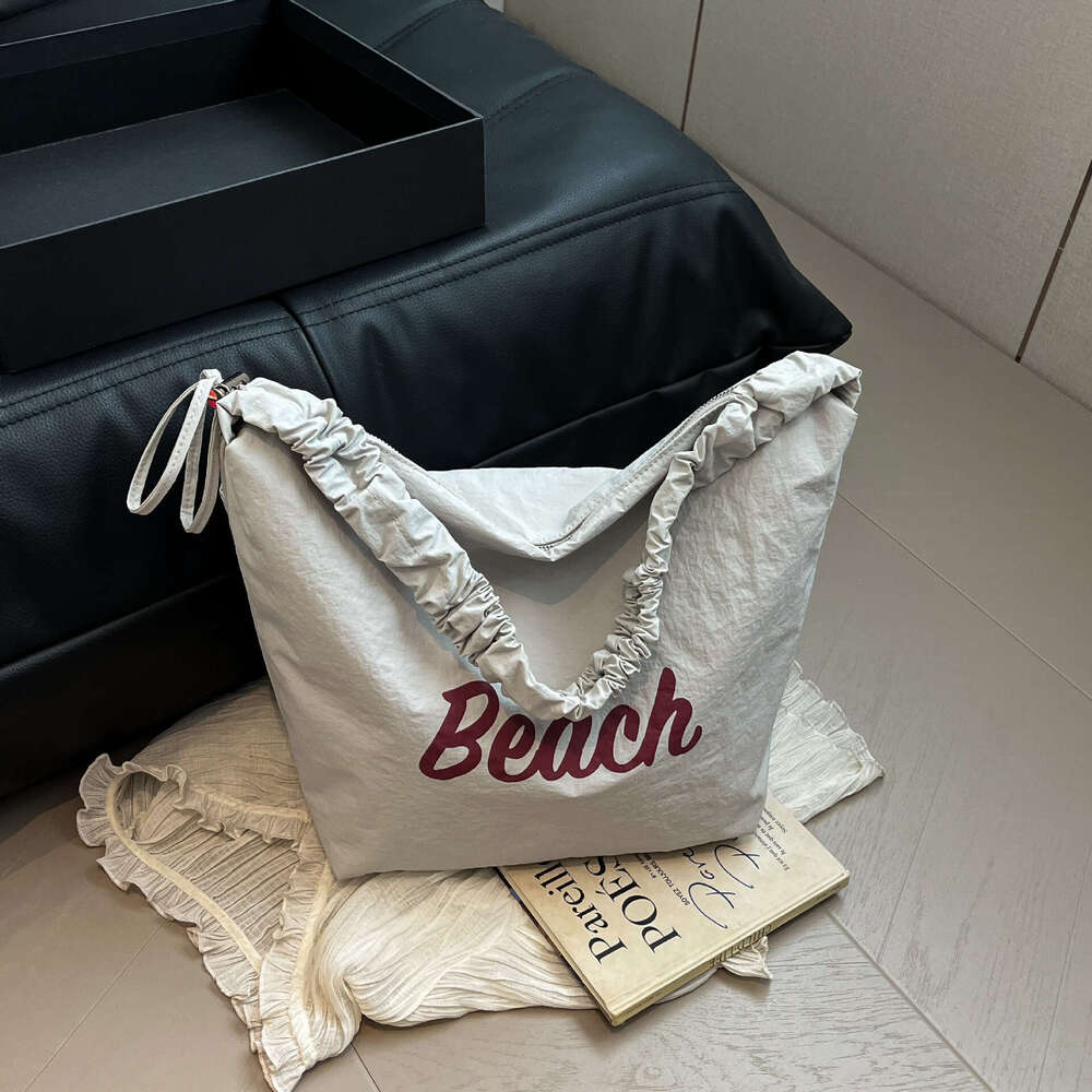 Crossbody Shoulder Trendy Versatile Tote Women New Fashion Pleated Nylon Bag Large Capacity for Work Commute