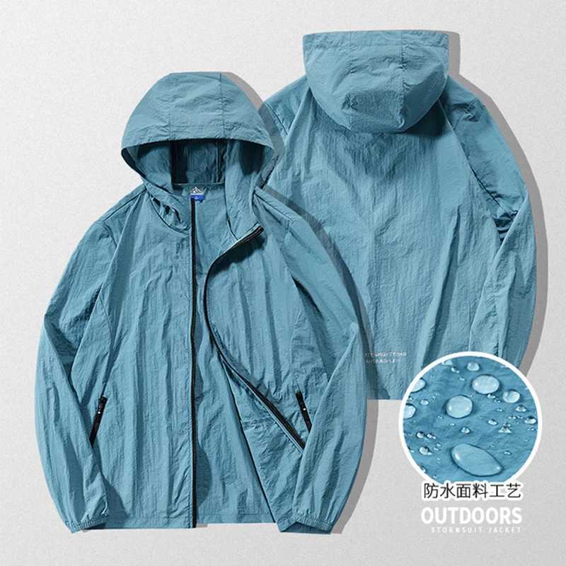 Fast Shipping Camping Jacket Men Fishing Coats Male Windbreaker Clothing Summer Sunscreen Jackets Ultrathin Cycling Trip Outwear W250623