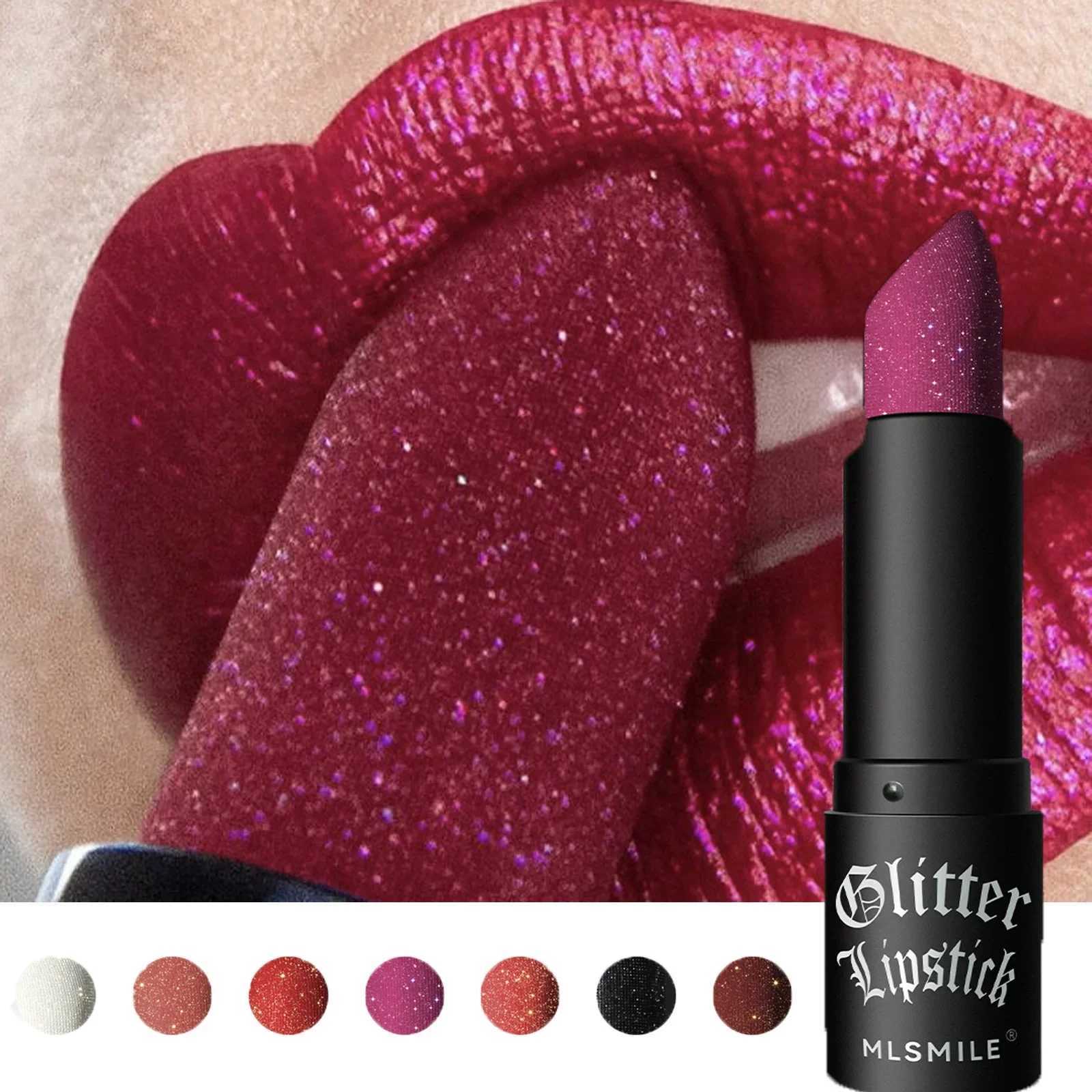 Diamond Lipstick Matte Glitter Lip Tint Balm Waterproof Long Lasting Pearl Shine Lip Gloss White Shimmer Sexy Lip Makeup XJ250623