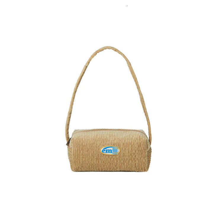 Korean Emis Corduroy Baguette Cute Girl Handbag New Commuter Niche Shoulder Bag Trend