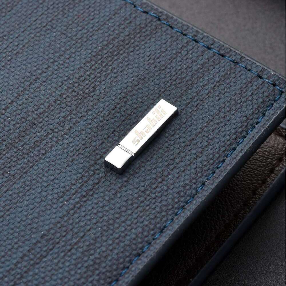 Long for Men Ultra-thin Multi-card Slot Men's Leather Wallet Money Clip Clutch Business Coin Purse Trendy