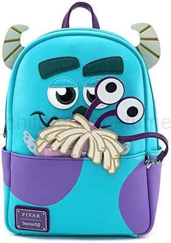 DISNEYMonsters University Oozma Kappa Club Monsters Inc Mike Wazowski Boo Sully Scare Games Mini Leather Backpack W250623
