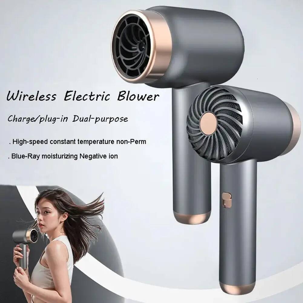 Usb Wireless Charging Portable Dryer Unpled Ion And Dormitory Cold Hair Home Hot Negati K5Z6