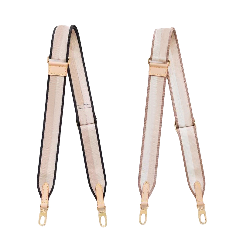 Designer Strap Bag Luxury Jacquard Fabric Embroidery Adjustable Shoulder Strap for Women Handbag Purse Bag Duffle Carry Belt Parts Substitute