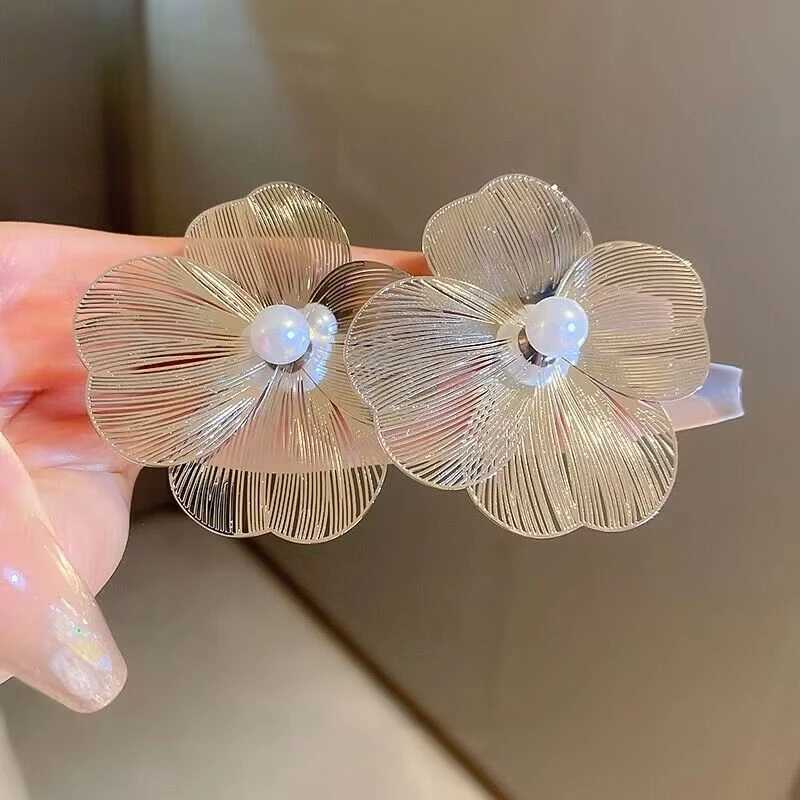 Large Flower Pearl Earrings for Women Luxury Design Stud Earrings for Women Korean Fashion Jewelry Accessories Christmas Gift XJ250623