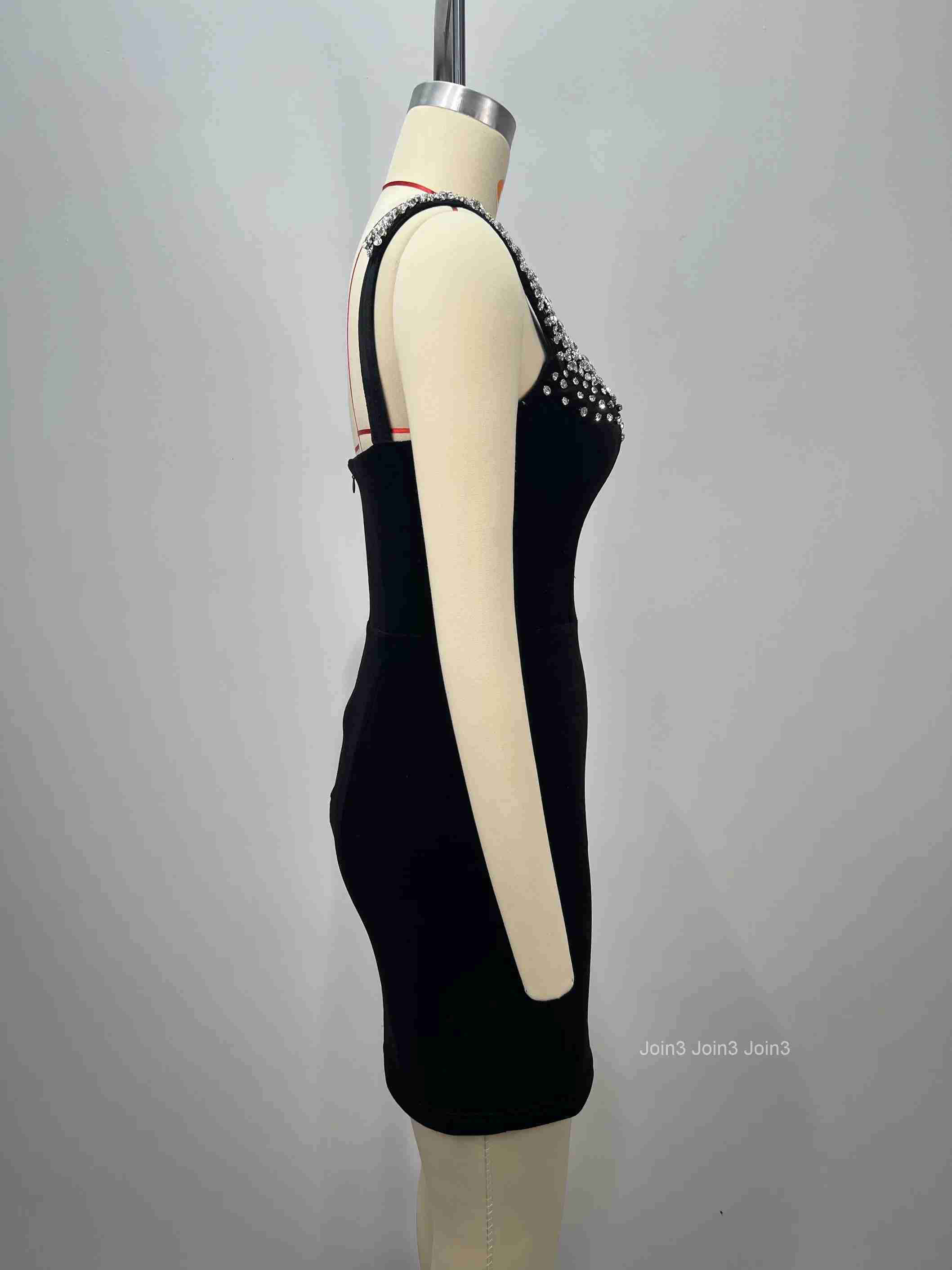 Womens Velvet Bandage Dress Rhinestone Straps Beaded Neckline Deep V Back Zipper Evening Gown Formal Wedding Guest