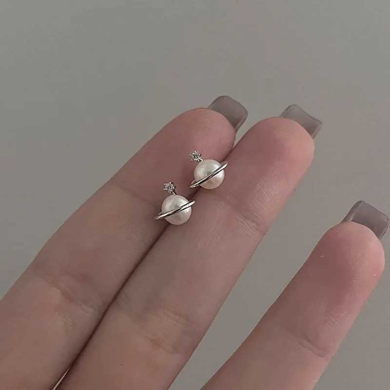 VOQ Earrings Simple Light Luxury Pearl Zircon Earrings for Girls Women Korean Jewelry XJ250623