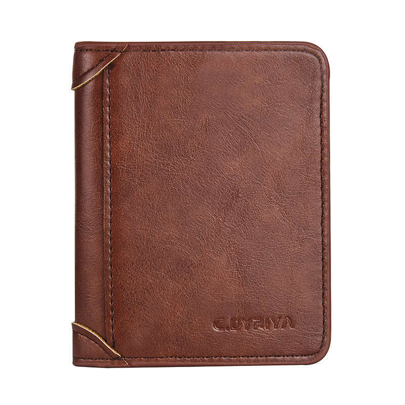 Men's Thin Short Driver's License Card Holder Multi-Functional Vertical Wallet 70% off