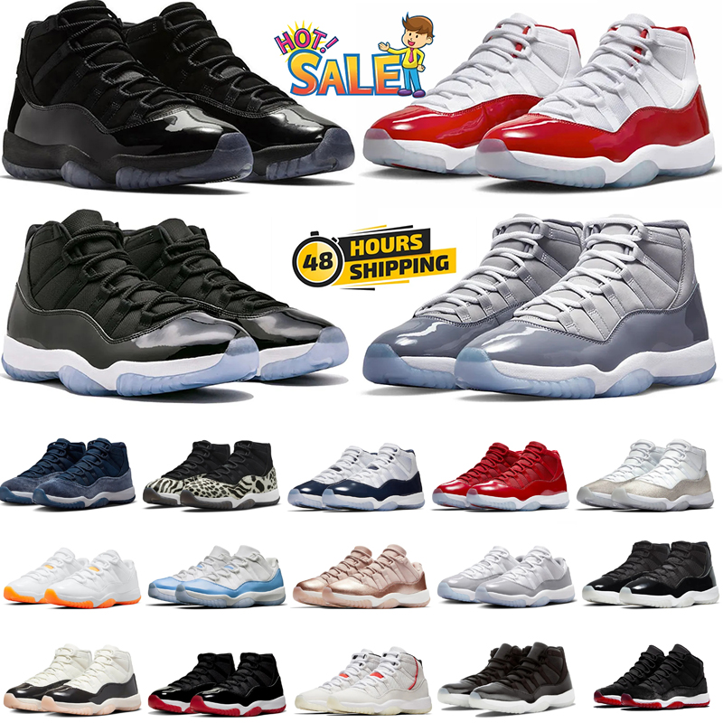 11s Basketball Shoes for Men Women 11 Pink Blue White Black Red Cherry Cool Grey Mens Sneakers Womens Trainers Sports Outdoor Shoes