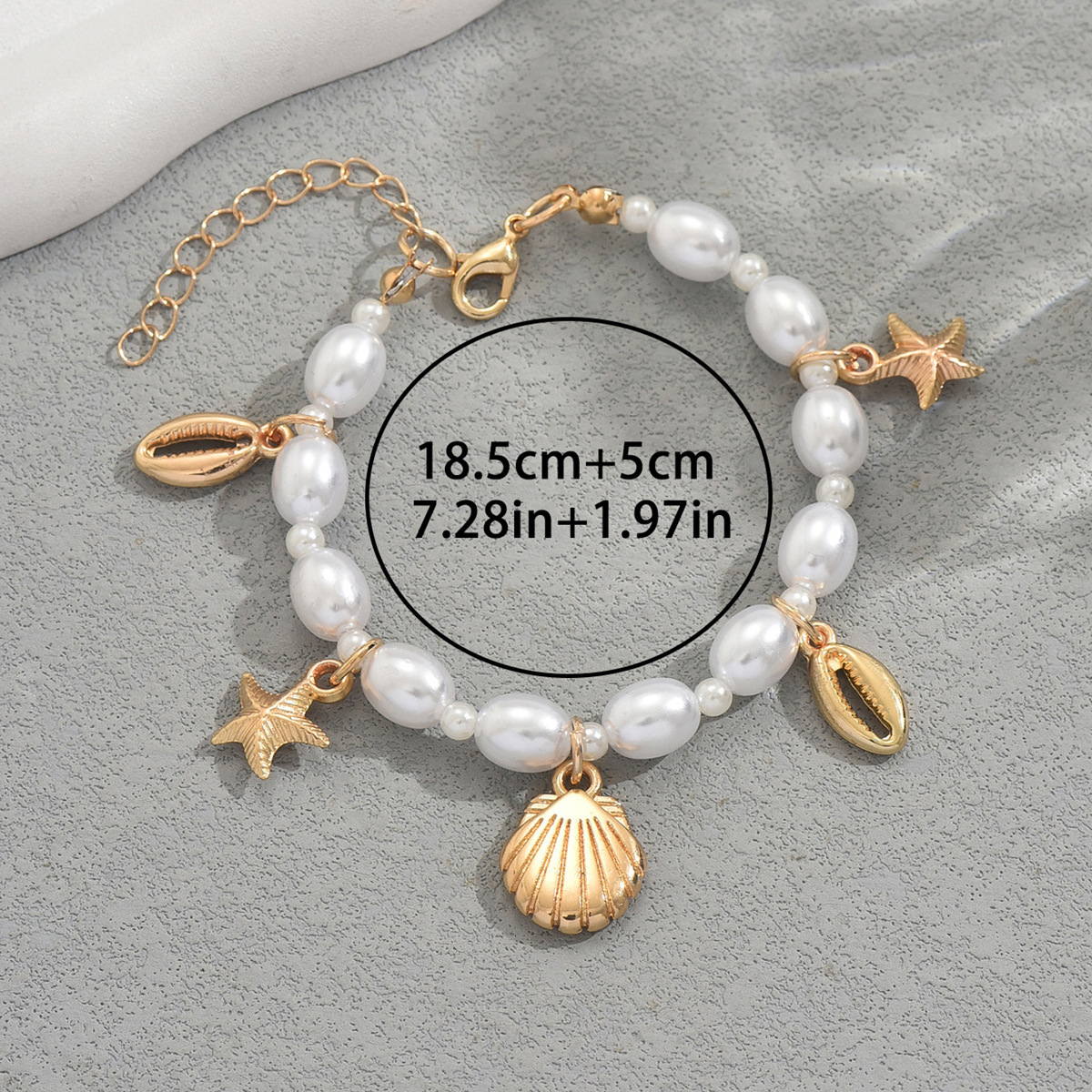 New Women's Ocean Series Handmade Woven Bracelet Shell Starfish Design