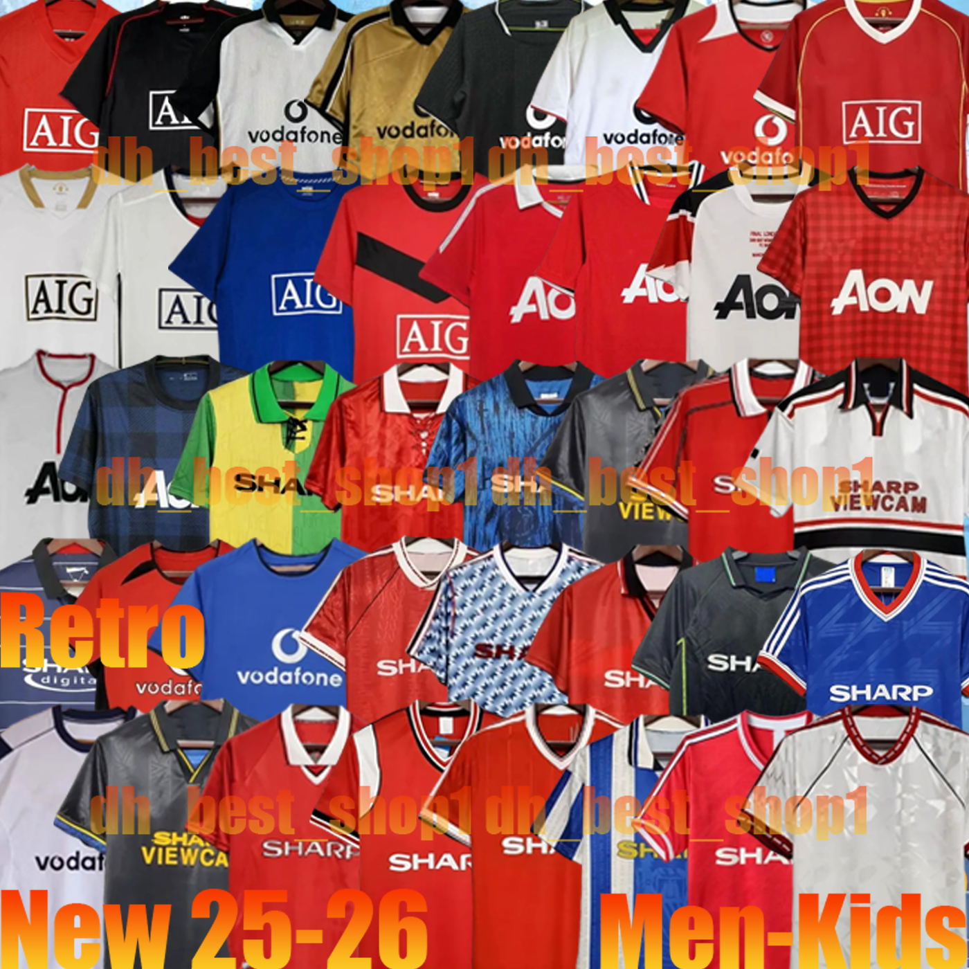 Retro Kid kit 92 93 94 95 96 04 05 06 07 08 CANTONA GIGGS KEANE Mainoo Men RETRO Short sleeve United Soccer Jerseys SOLSKJAER SCHOLES RONALDO FERDINAND ROONEY CHICHARITO