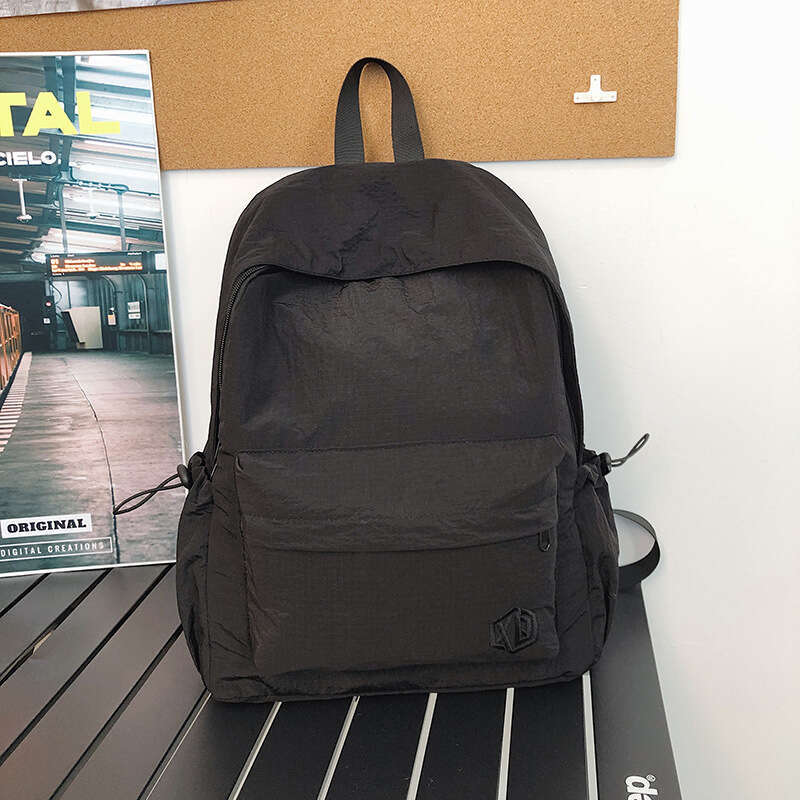 Minimalist Backpack Female College Casual Large Capacity Travel Backpack, Preppy Style for Male High School Students, Trendy Double Shoulder Bag