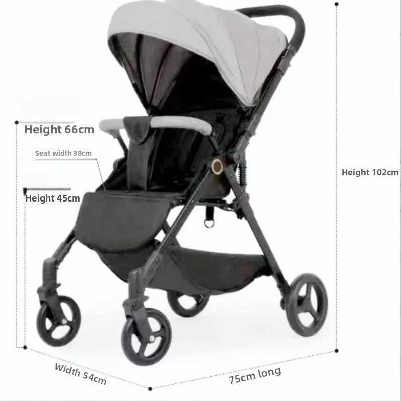 2025 New Baby Stroller Can Sit or Lie Down Lightweight Foldable Two-way Portable Baby Stroller Can Be Taken on An AirplaneXJ250623