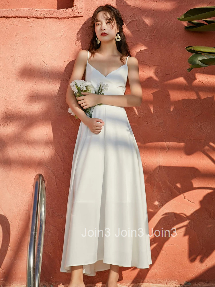 New Fashion Summer Women Elegant Long Dress Chic Satin Sexy Strap Backless Dresses A-line Party Prom Beach Robe Femme Vestidos