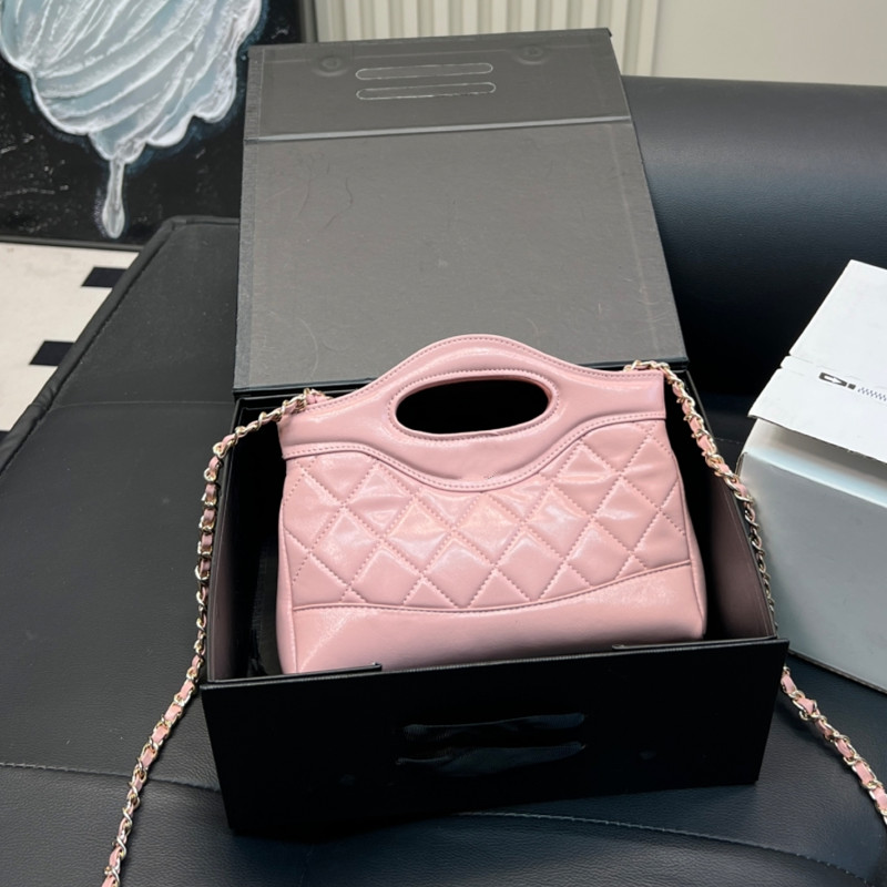 designer quilted crossbody bag shoulder purse channel mini flap Bag with top handle clutch pink leather cross body small tote shopping bags Evening luxury tote