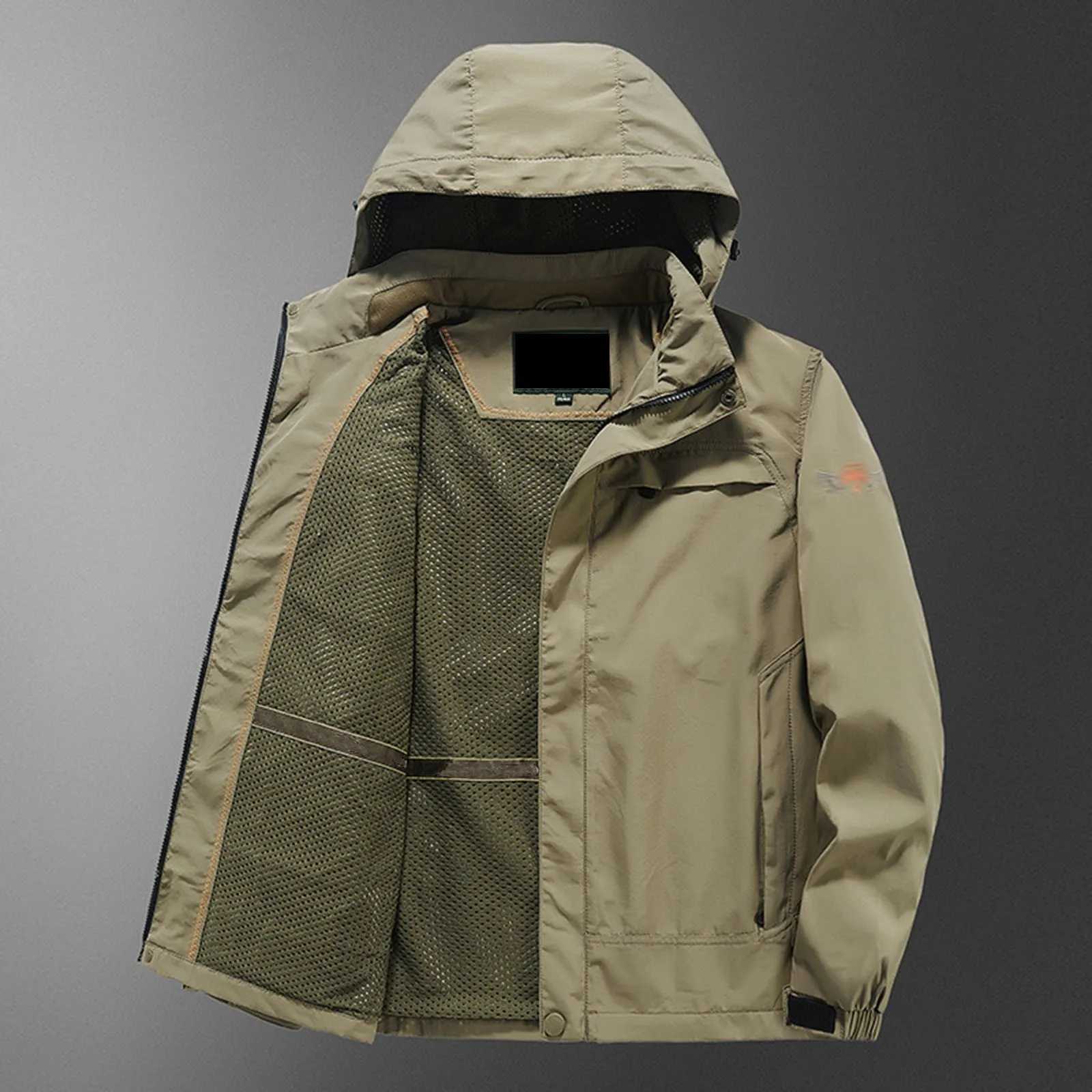 Military Shark Skin Soft Shell Jackets Tactical Windproof Leisure Pocket Washed Lightweight Hooded Bomber Windbreaker Hooded Gym W250623