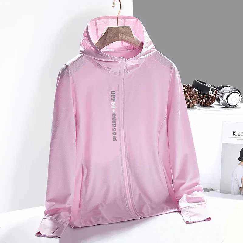 Outdoor Hiking Sun Protection Clothing Summer Men Cooling Jacket UV Lightweight Long Sleeve Hoodie Zip Up Shirt Women Fishing Coat W250623
